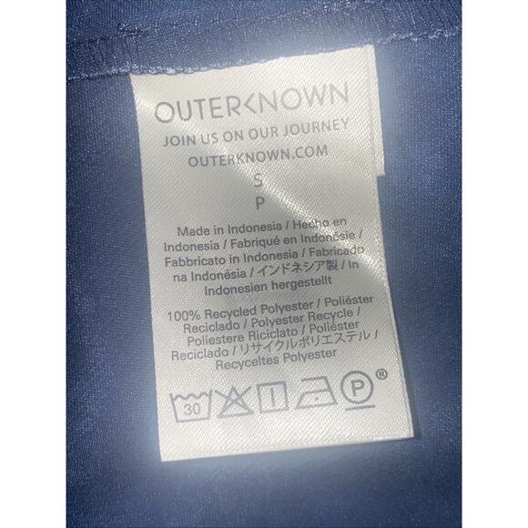 Outerknown Womens Blue Red Floral Mini Dress Sleeveless Elastic Waist Small $228 - Picture 5 of 6